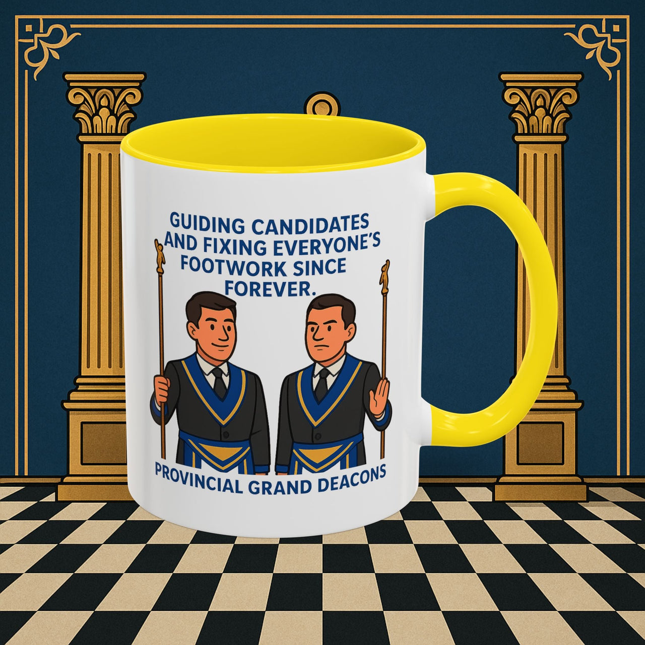 Masonic Mugs - Guiding Light of Masonic Tradition - Provincial Grand Deacons Printify