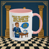 Masonic Mugs - Masonic Tea Break: Fraternal Humor in Comic Book Style, Junior Warden Printify