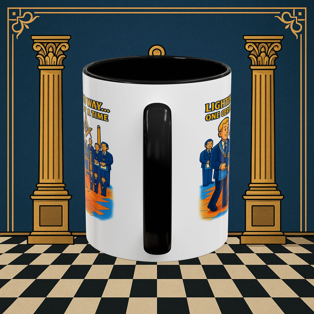 Masonic Mugs - Illuminated Brotherhood - Senior Deacon Printify