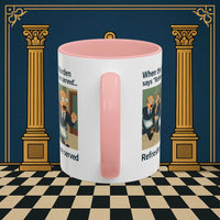 Masonic Mugs Ready to Go – Refreshments Are Served (Accent Coloured 11oz Mug) Printify