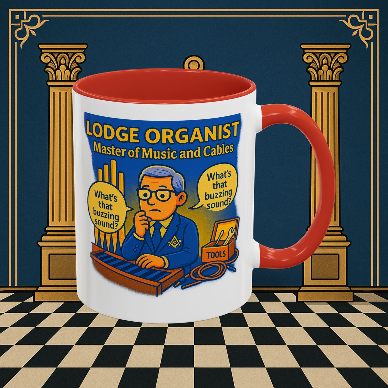Masonic Mugs - Buzz Kill - Organist Printify