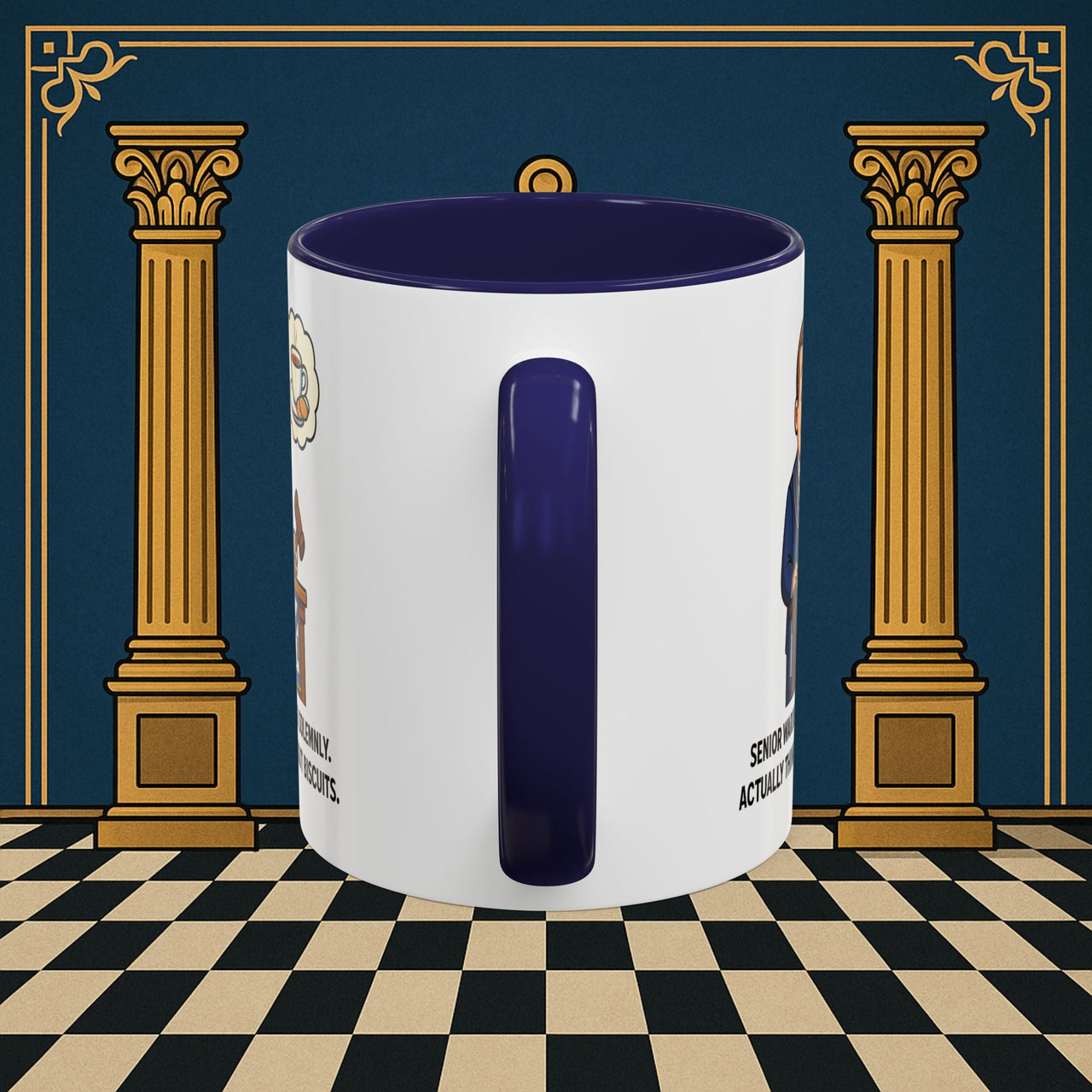 Masonic Mugs - Biscuits on the Brain - Senior Warden Printify