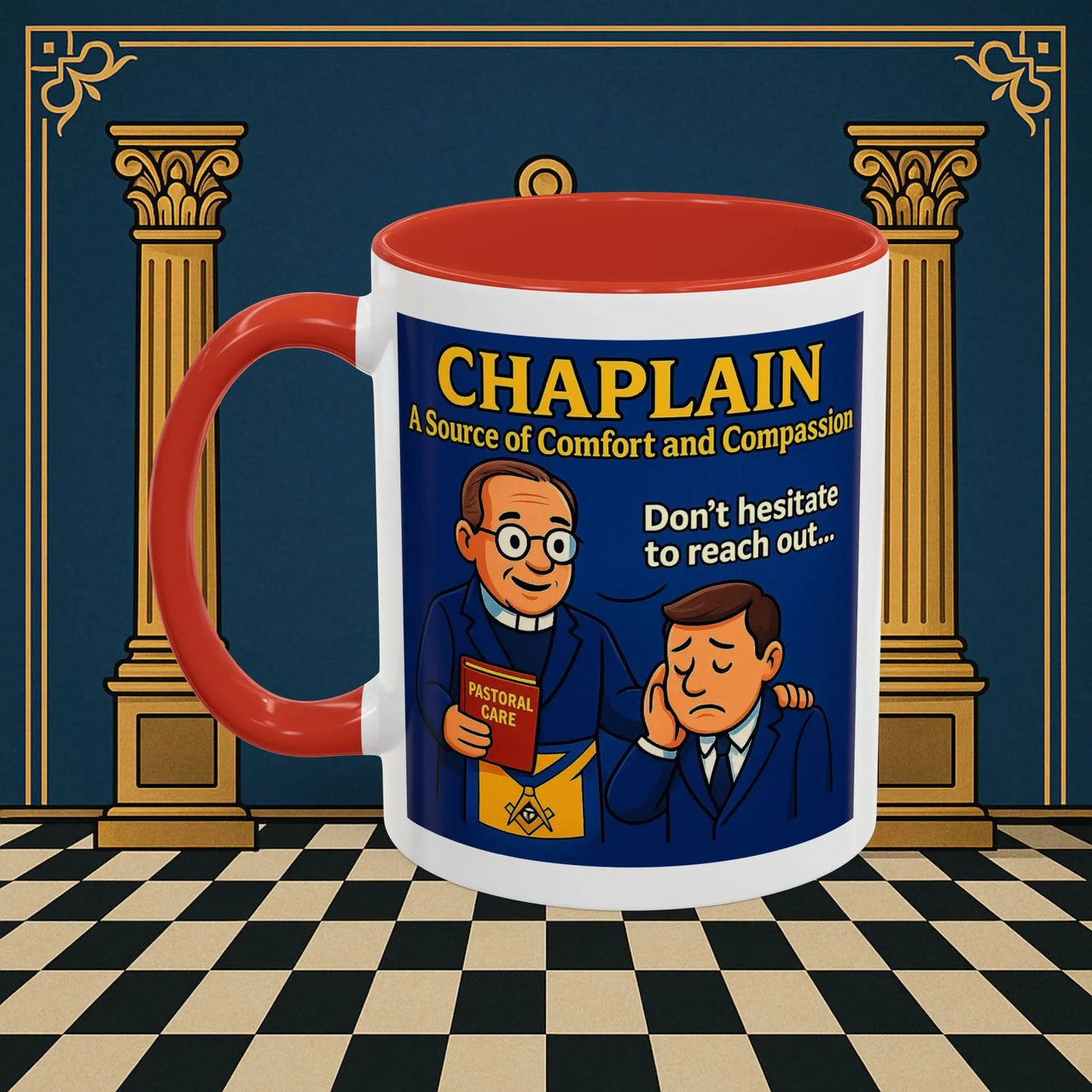 Masonic Mugs - Healing Hearts - Chaplain Printify