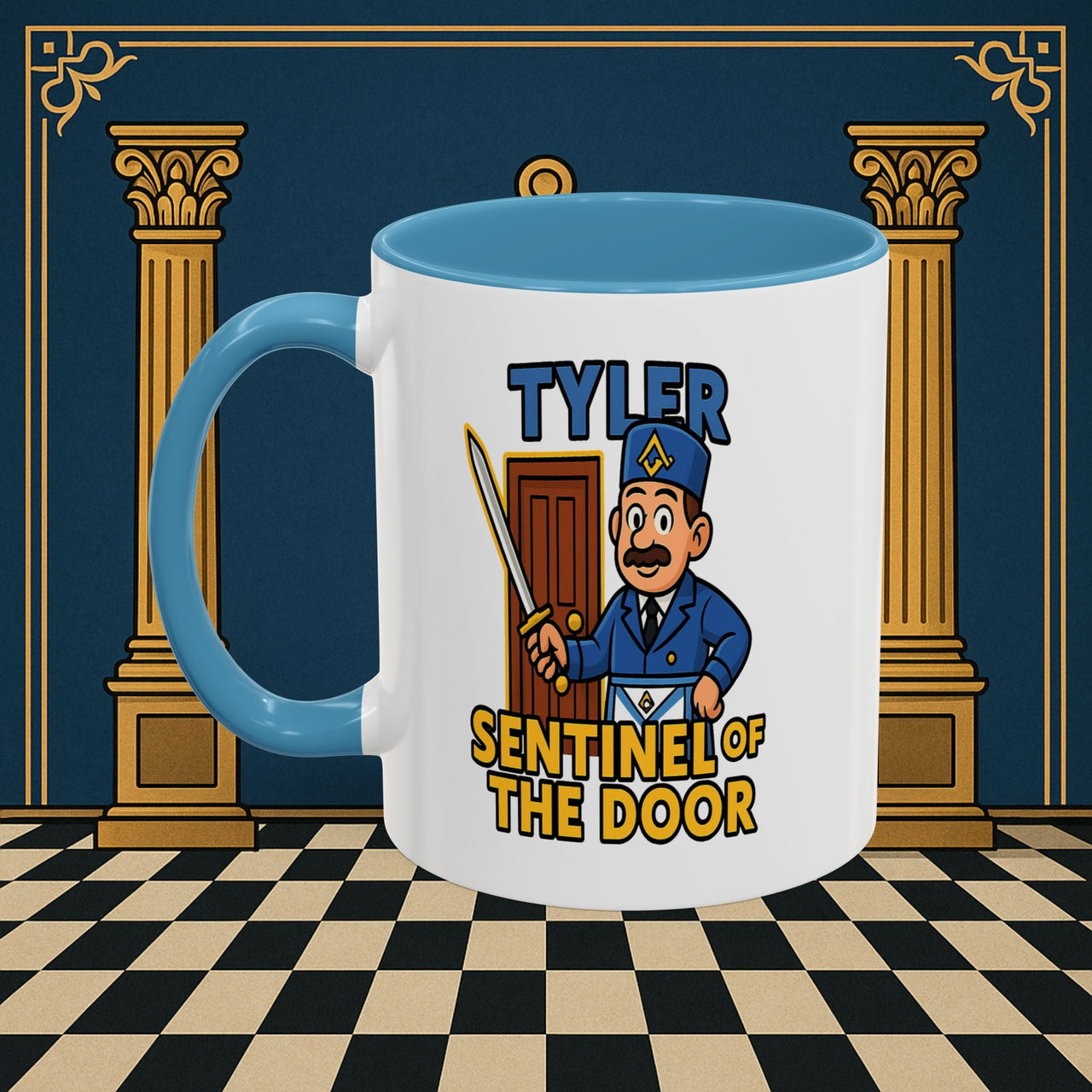 Masonic Mugs - Tyler's Watchful Guard - Tyler Printify