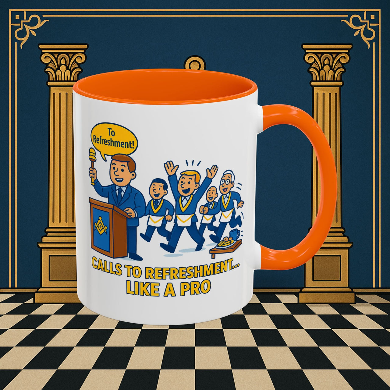 Masonic Mugs - Masonic Refreshment Revelry: Fraternal Lodge Humor, Junior Warden Printify
