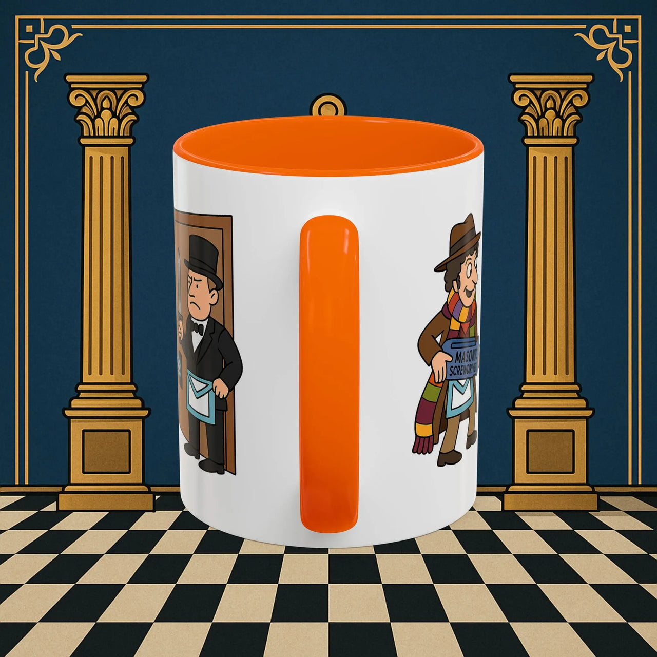 Masonic Mugs – Master of Improvisation (Accent Coloured 11oz Mug) Printify