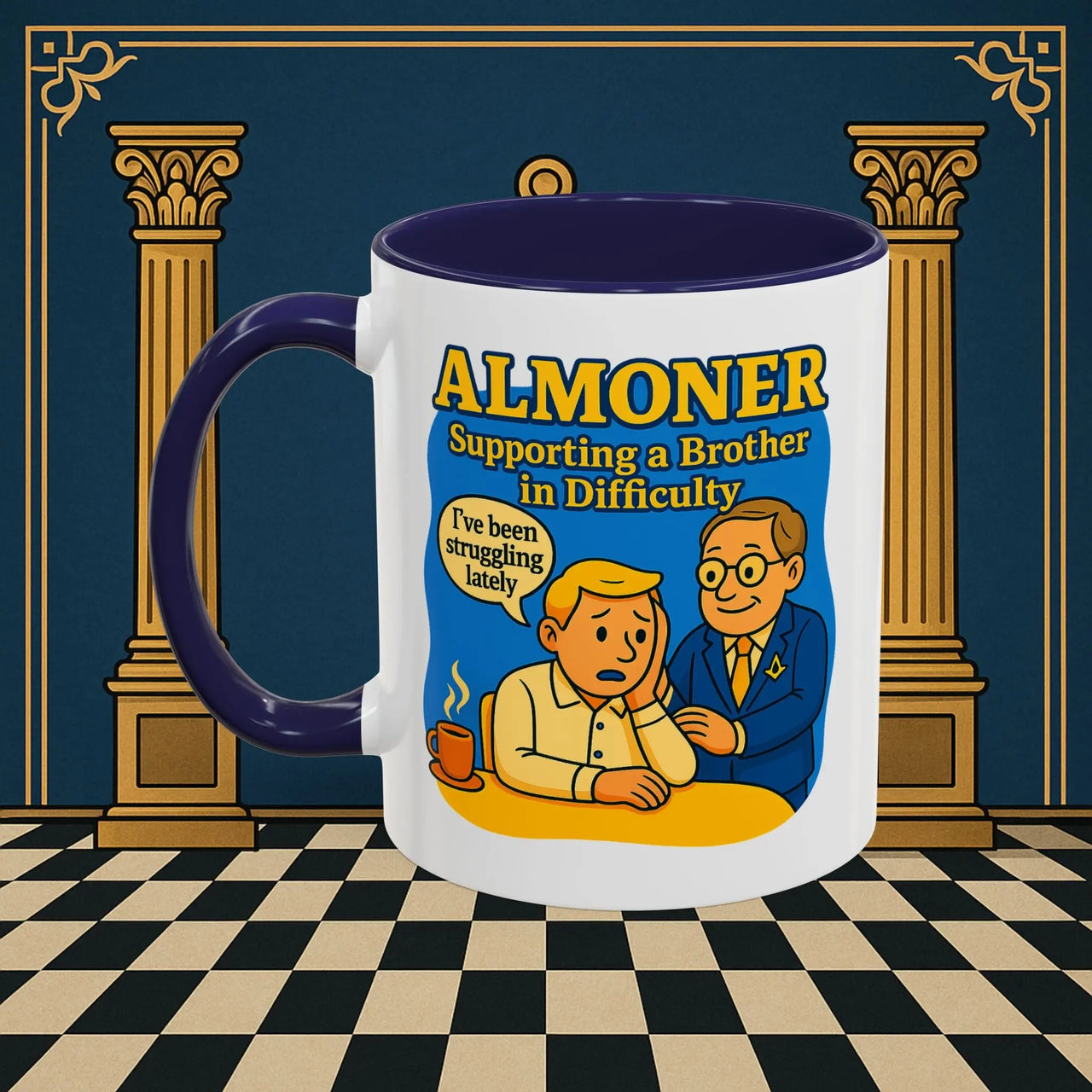 Masonic Mugs - Almoner's Assist - Almoner Printify
