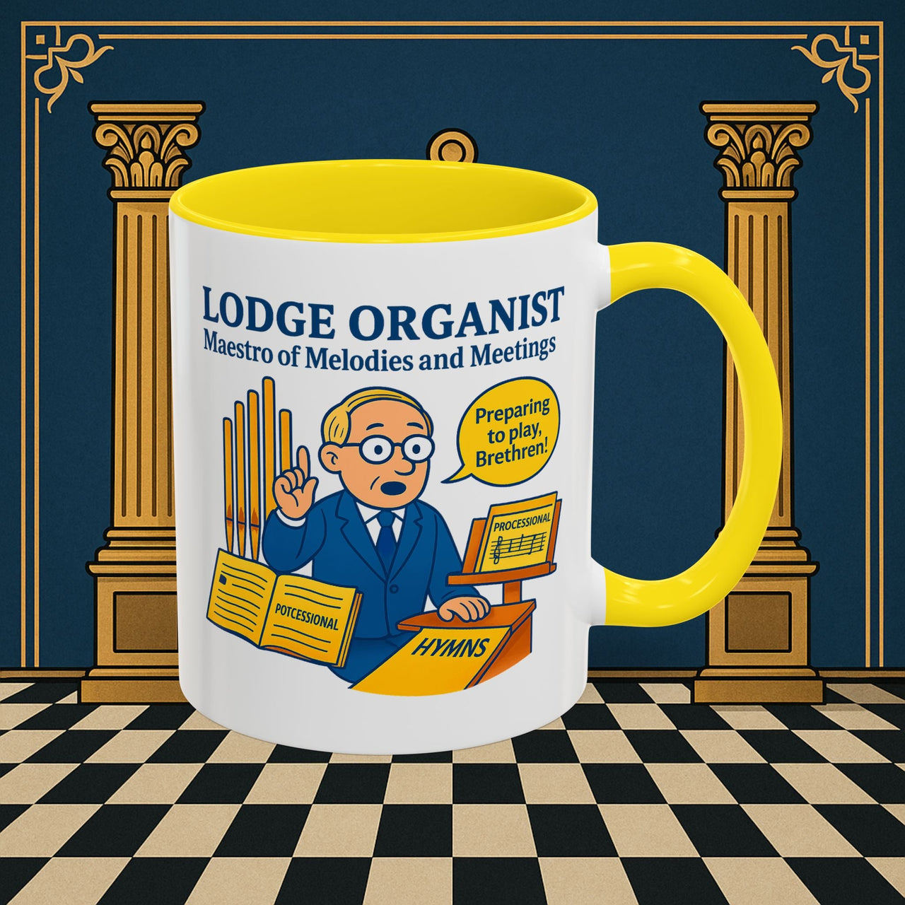 Masonic Mugs - Maestro of Melodies - Organist Printify