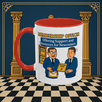 Masonic Mugs - Welcoming New Brothers - Membership Secretary Printify