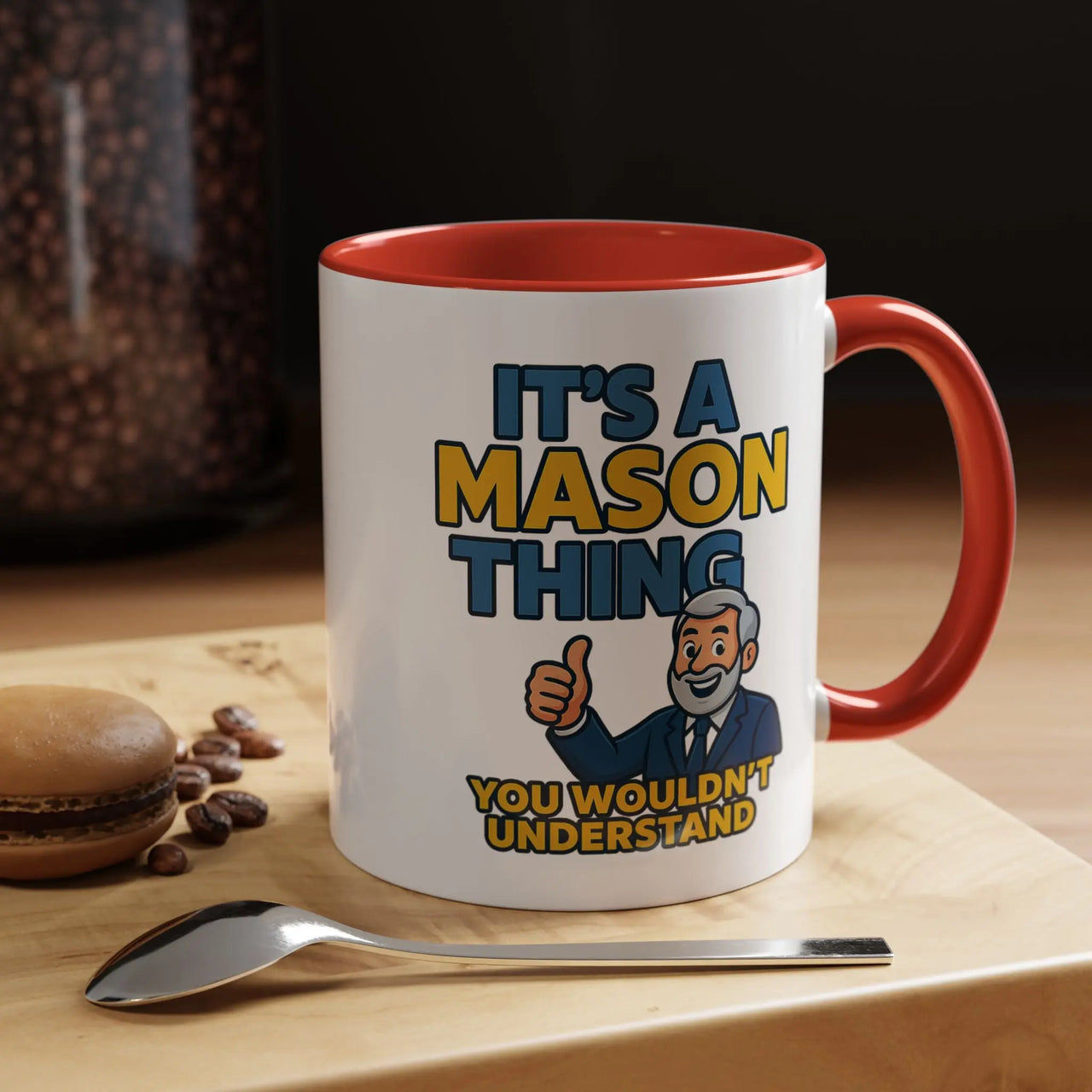 Masonic Mugs Ready to Go – It’s a Mason Thing (Accent Coloured 11oz Mug) Printify