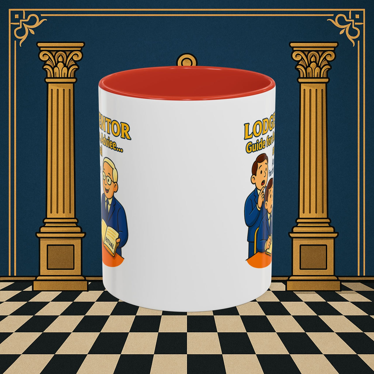 Masonic Mugs - Lodge Mentor: Fraternal Ritual Guidance, Lodge Mentor Printify