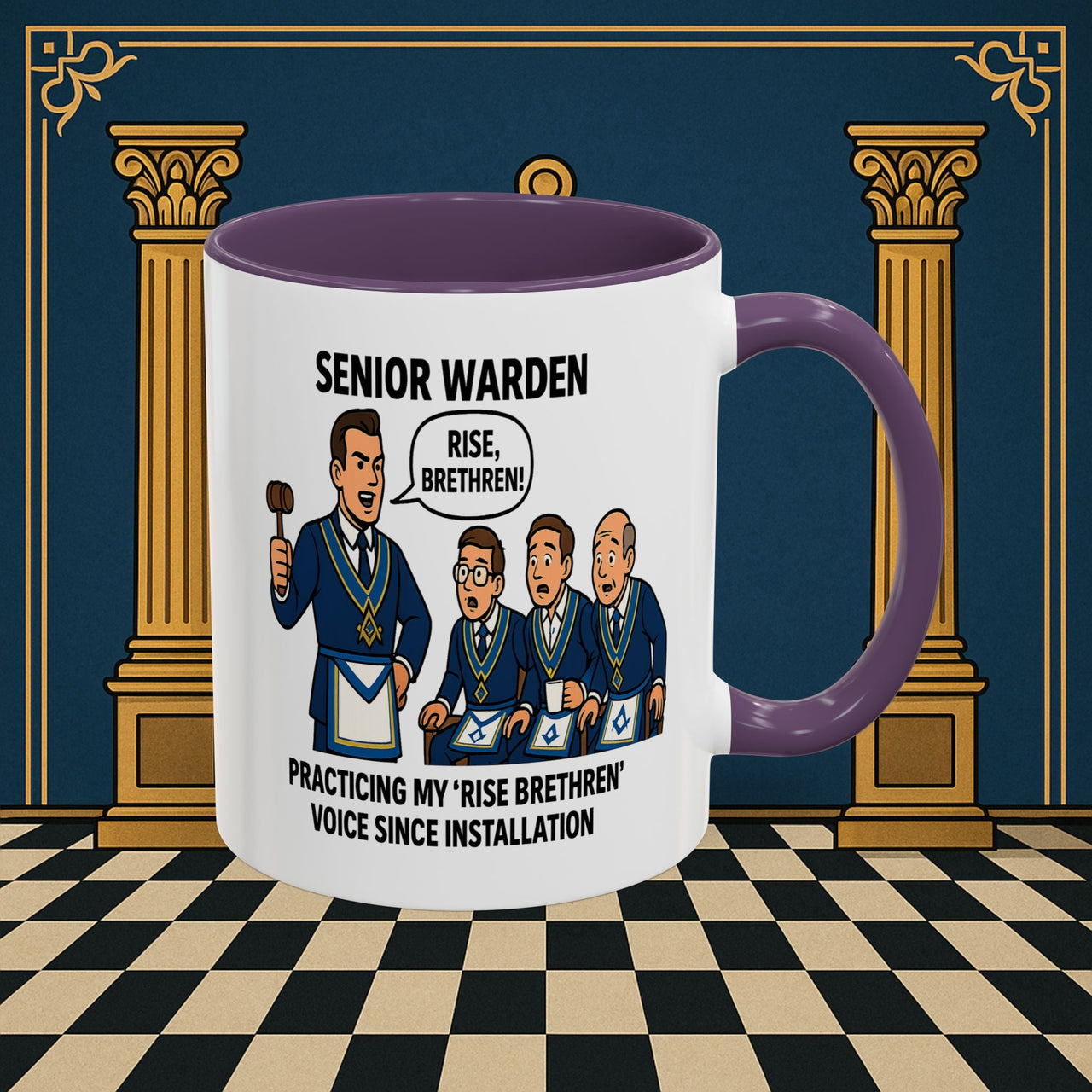 Masonic Mugs - Lodge Leadership - Senior Warden Printify