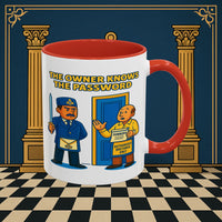 Masonic Mugs - Accent Coloured 11oz Mug - Masonic Mayhem - Inner Guard Printify