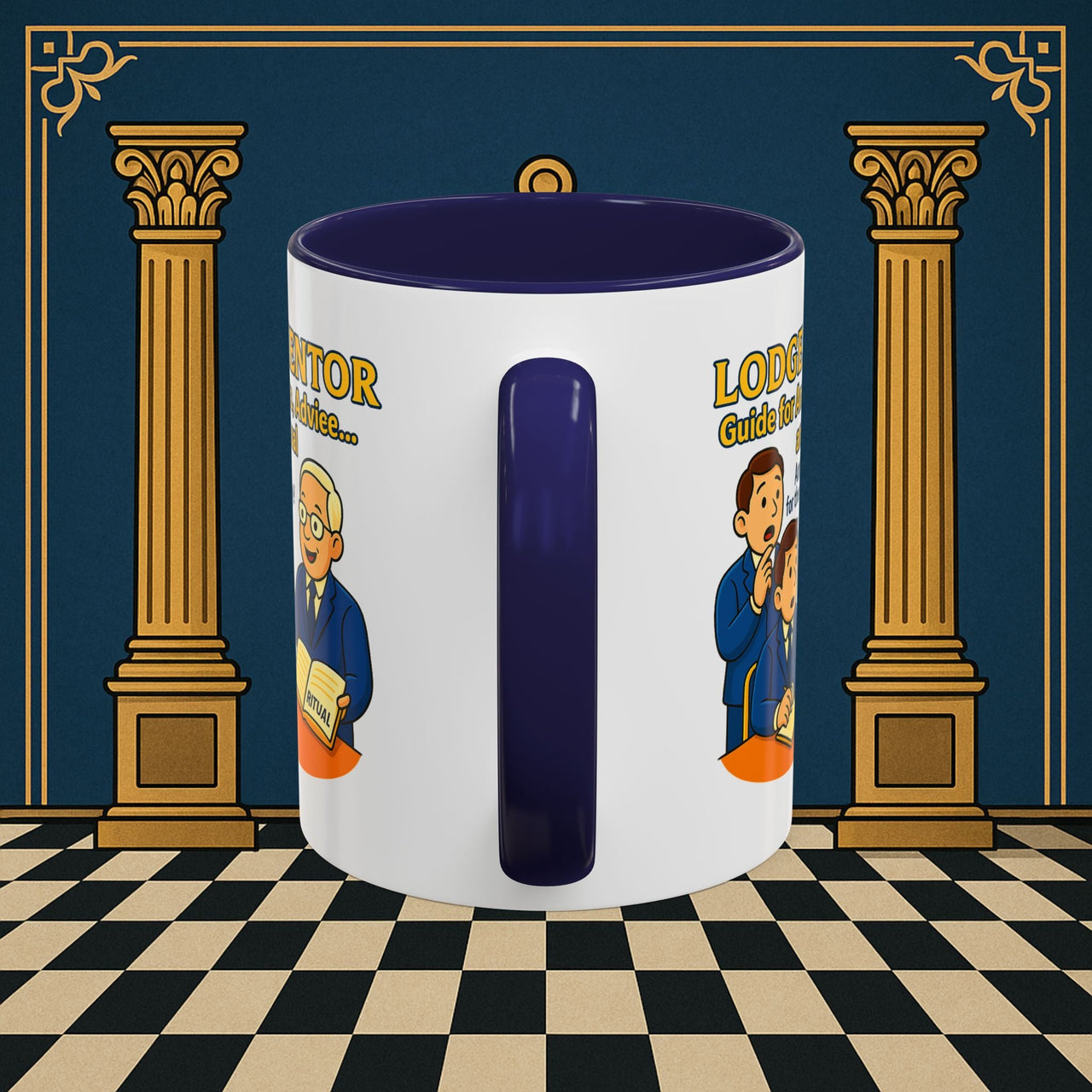 Masonic Mugs - Lodge Mentor: Fraternal Ritual Guidance, Lodge Mentor Printify