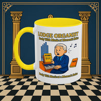 Masonic Mugs - Lodge Organist at the Ready - Organist Printify