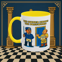 Masonic Mugs - Accent Coloured 11oz Mug - Masonic Mayhem - Inner Guard Printify