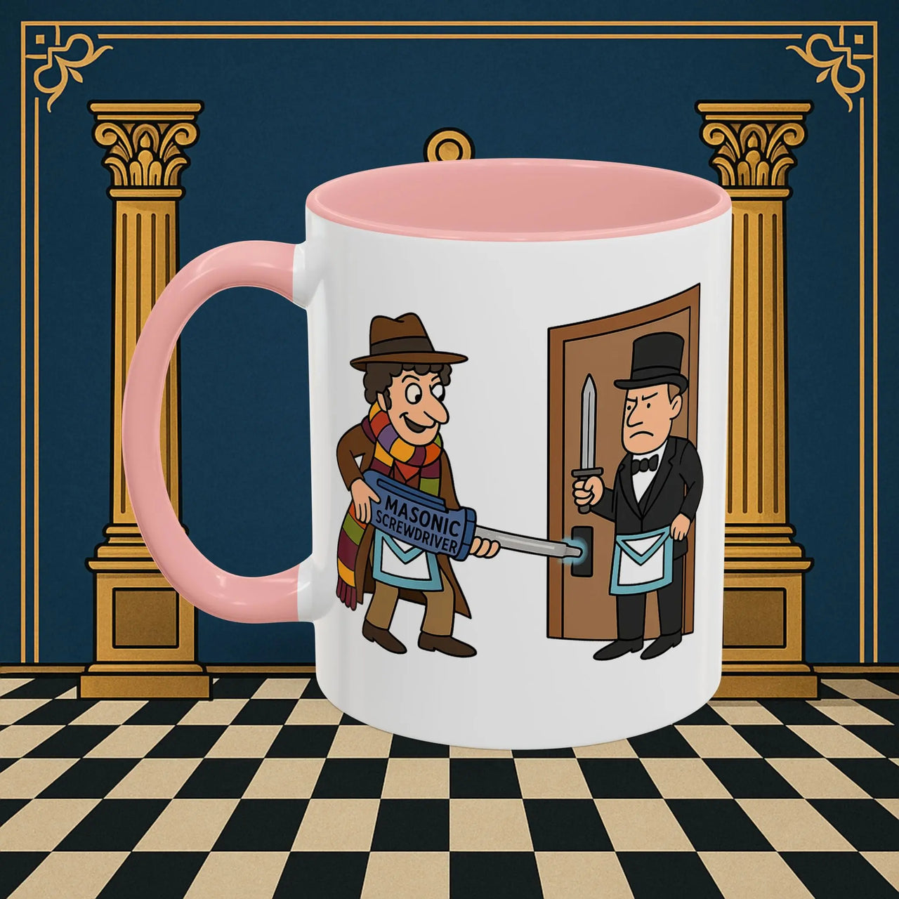 Masonic Mugs – Master of Improvisation (Accent Coloured 11oz Mug) Printify