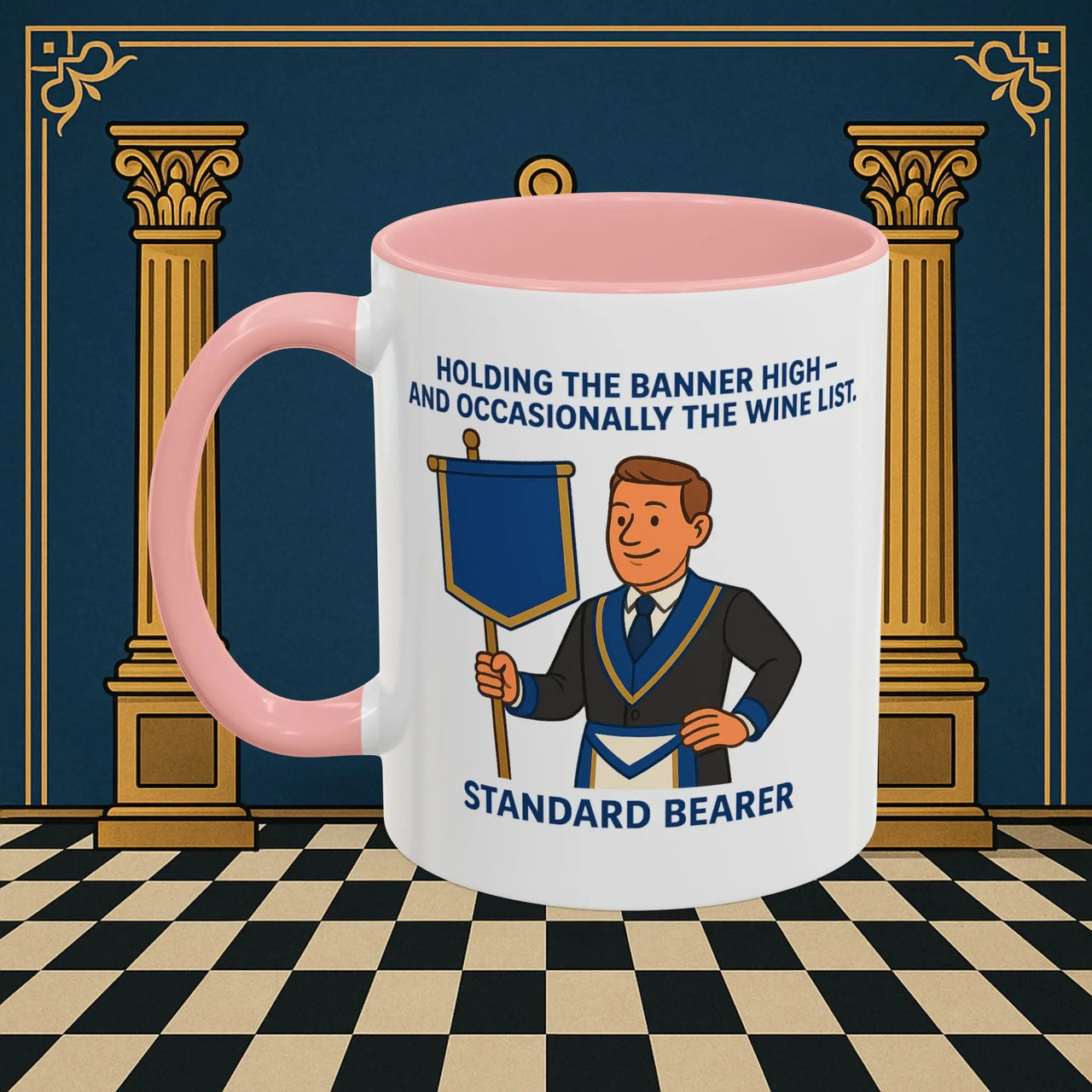 Masonic Mugs - Banner and Barrel - Provincial Standard Bearer Printify
