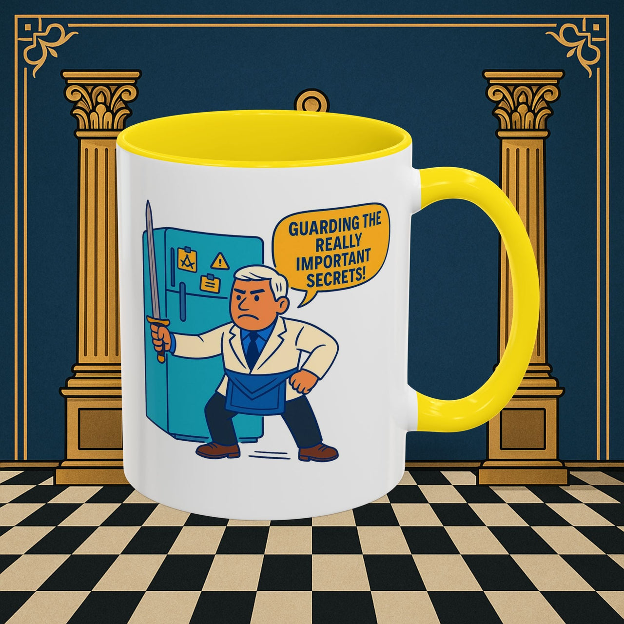 Masonic Mugs - Top Secret Fridge - Tyler Printify