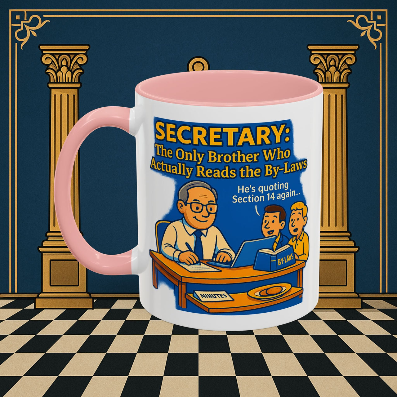 Masonic Mugs - Bureaucratic Bliss - Secretary Printify
