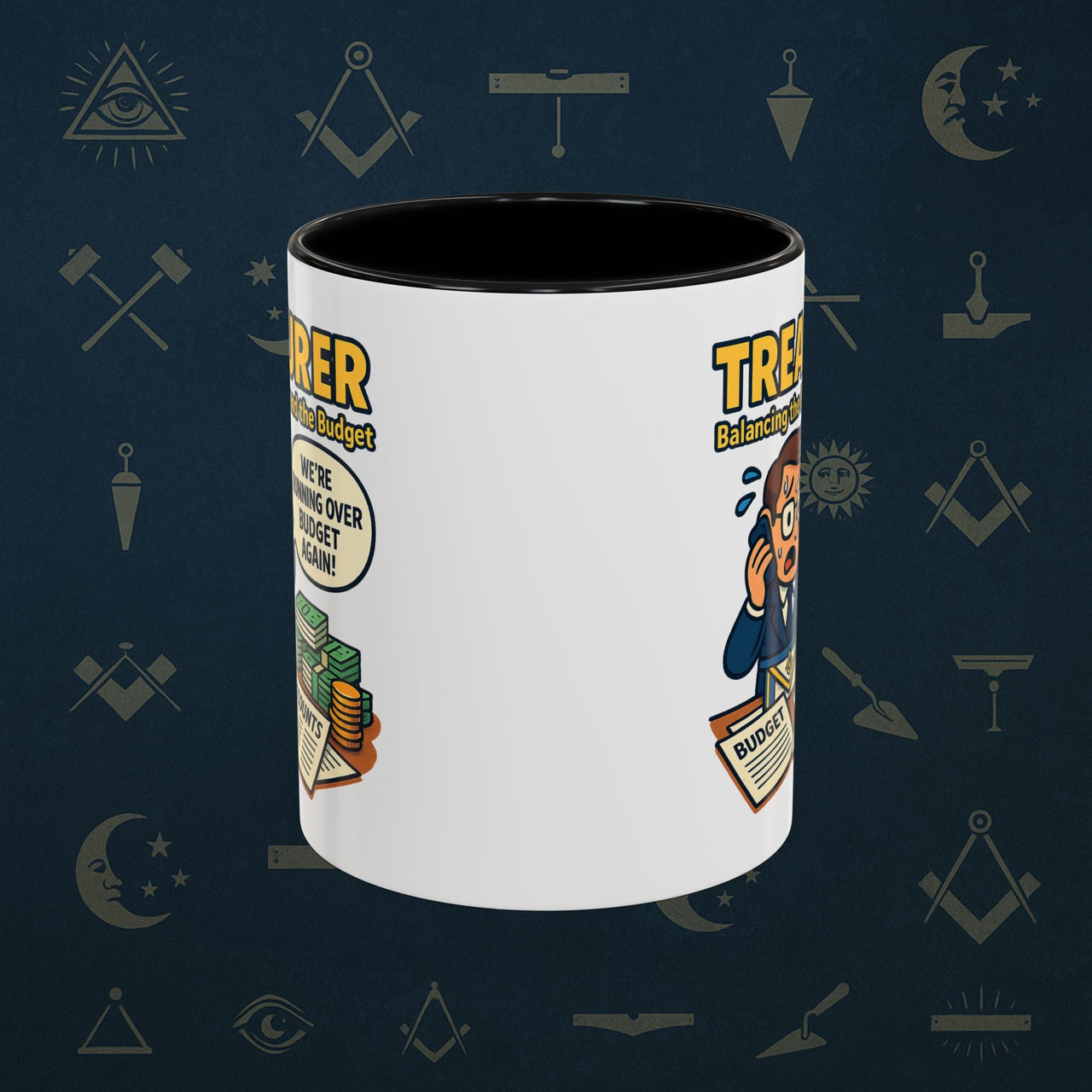 Masonic Mugs - Budget Blues - Treasurer Printify