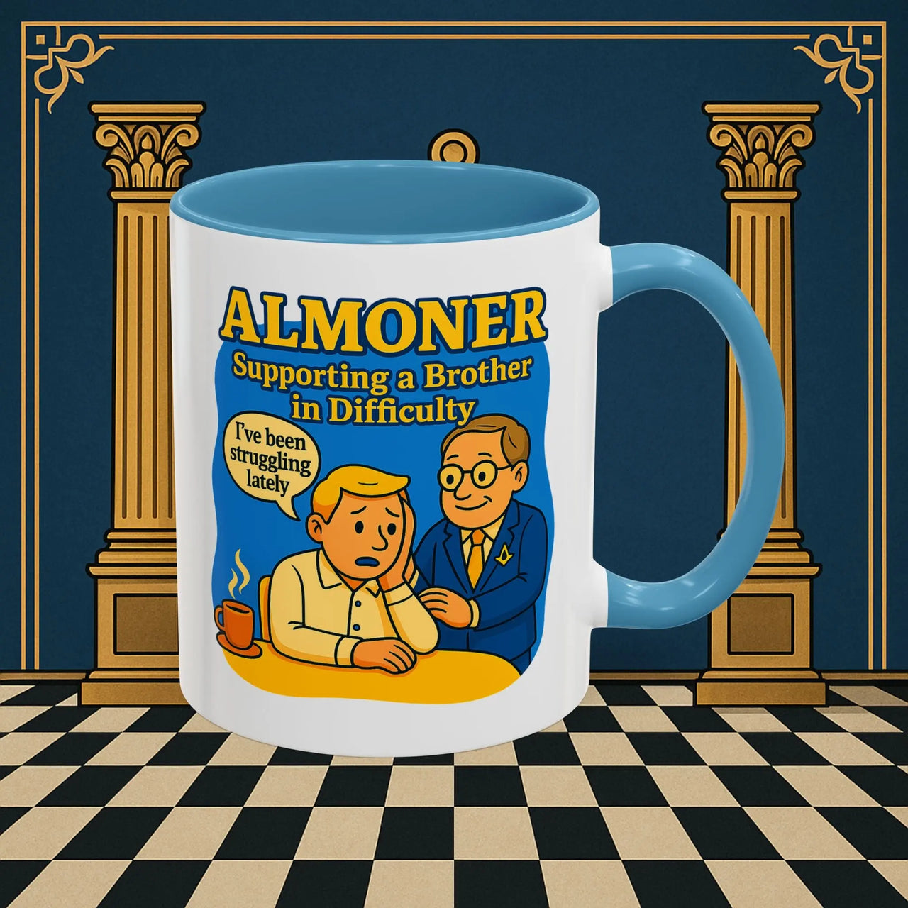 Masonic Mugs - Almoner's Assist - Almoner Printify
