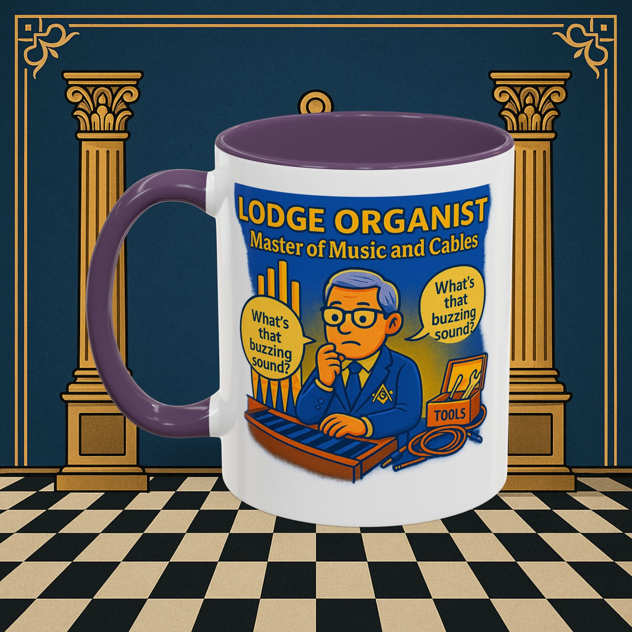 Masonic Mugs - Buzz Kill - Organist Printify