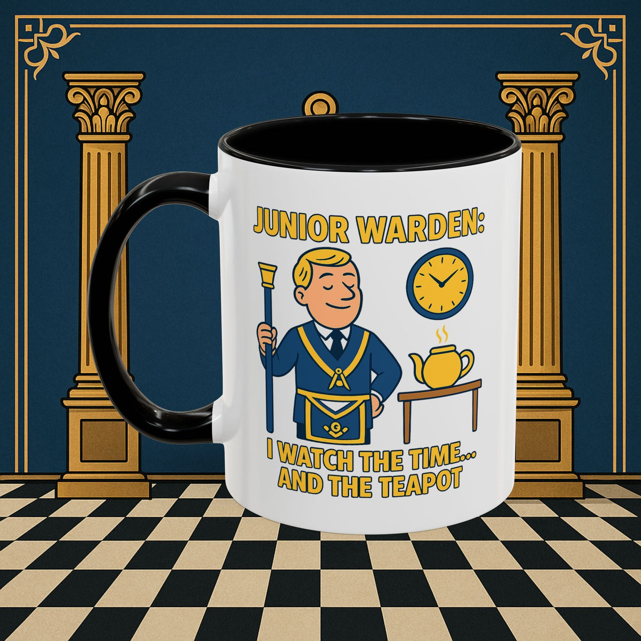 Masonic Mugs - Masonic Moments: Lodge Officer's Tea Time, Junior Warden Printify
