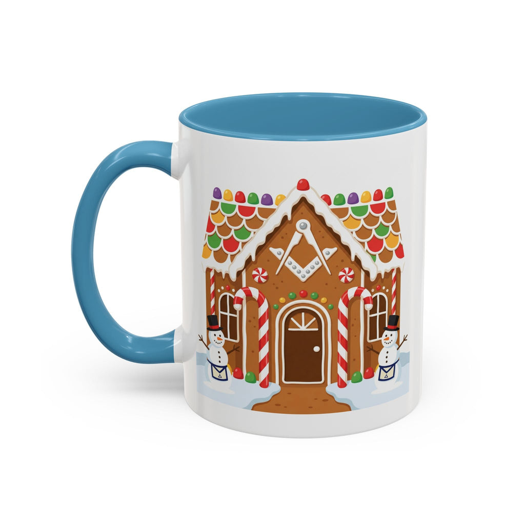 Masonic Gingerbread House — Festive Freemason Holiday Ugly Sweater Design Printify