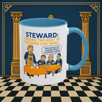 Masonic Mugs - Refreshment of Reason - Steward Printify
