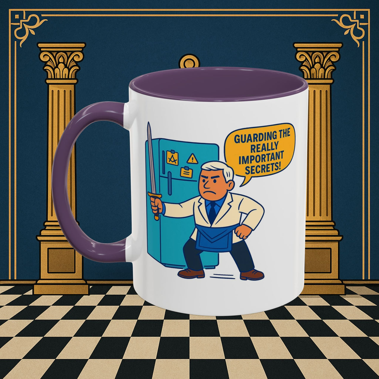 Masonic Mugs - Top Secret Fridge - Tyler Printify