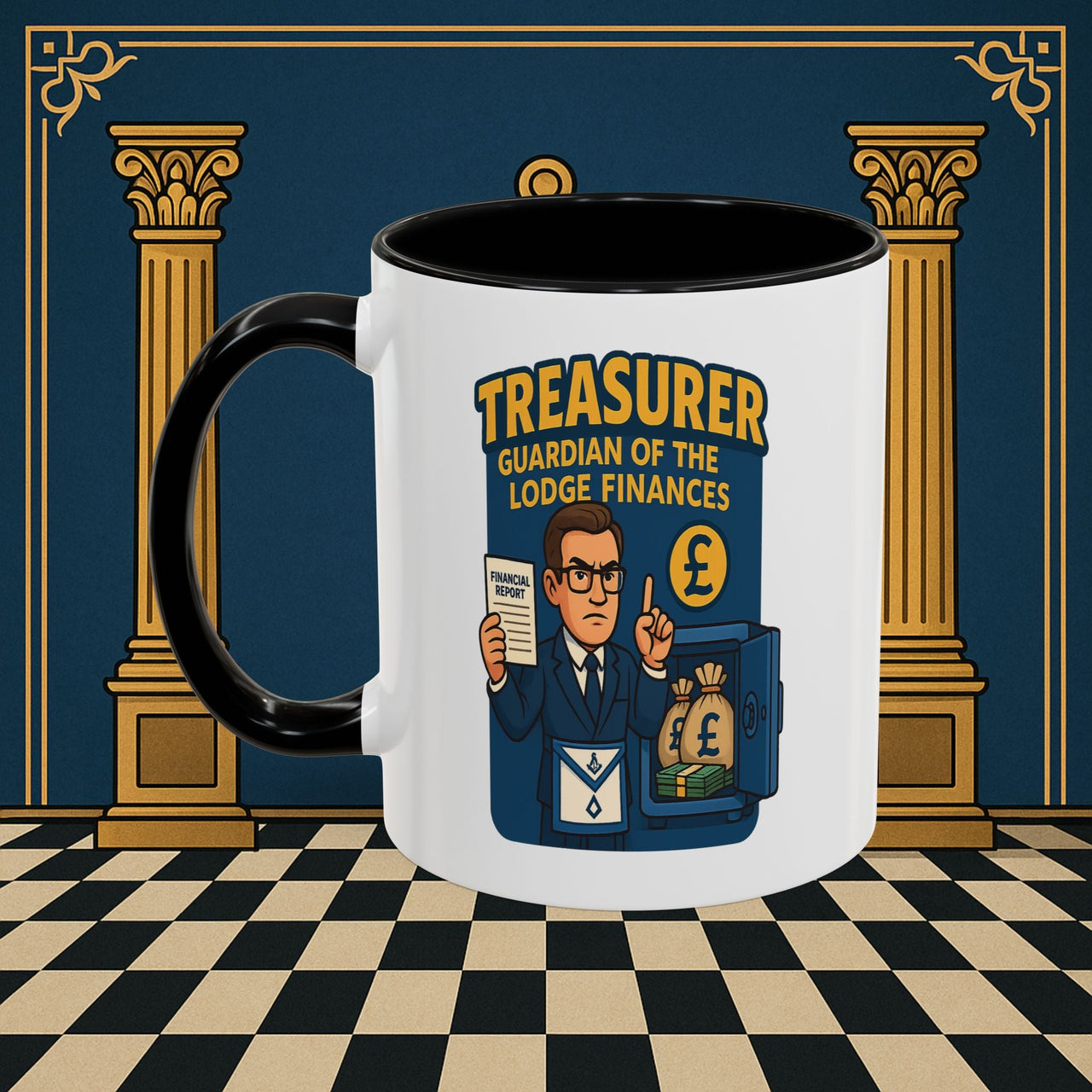 Masonic Mugs - Masonic Money Master - Treasurer Printify