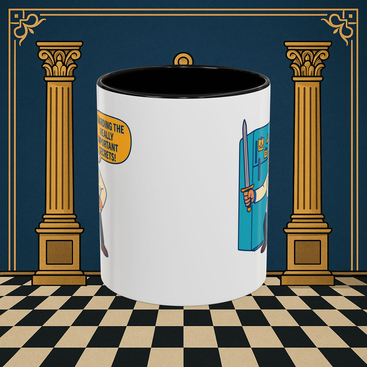 Masonic Mugs - Top Secret Fridge - Tyler Printify