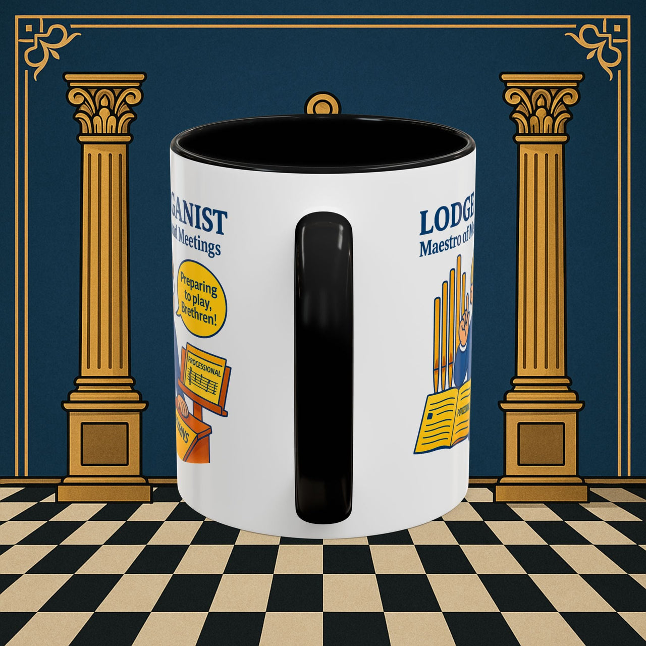 Masonic Mugs - Maestro of Melodies - Organist Printify