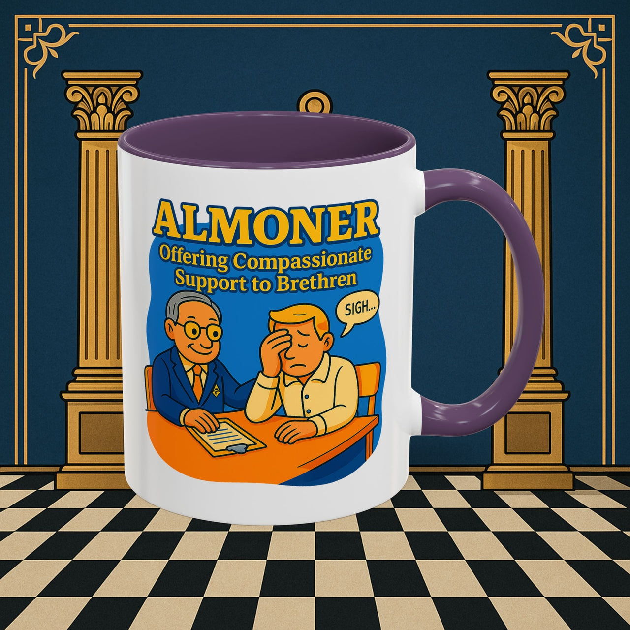 Masonic Mugs - Bureaucratic Empathy - Almoner Printify