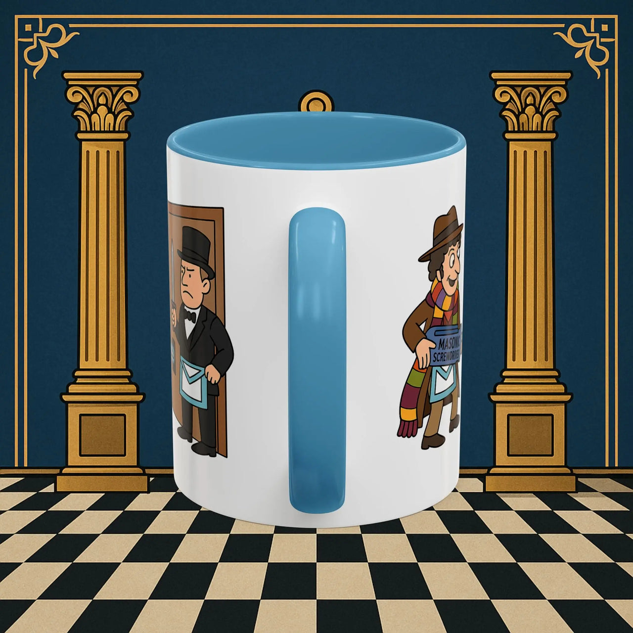 Masonic Mugs – Master of Improvisation (Accent Coloured 11oz Mug) Printify