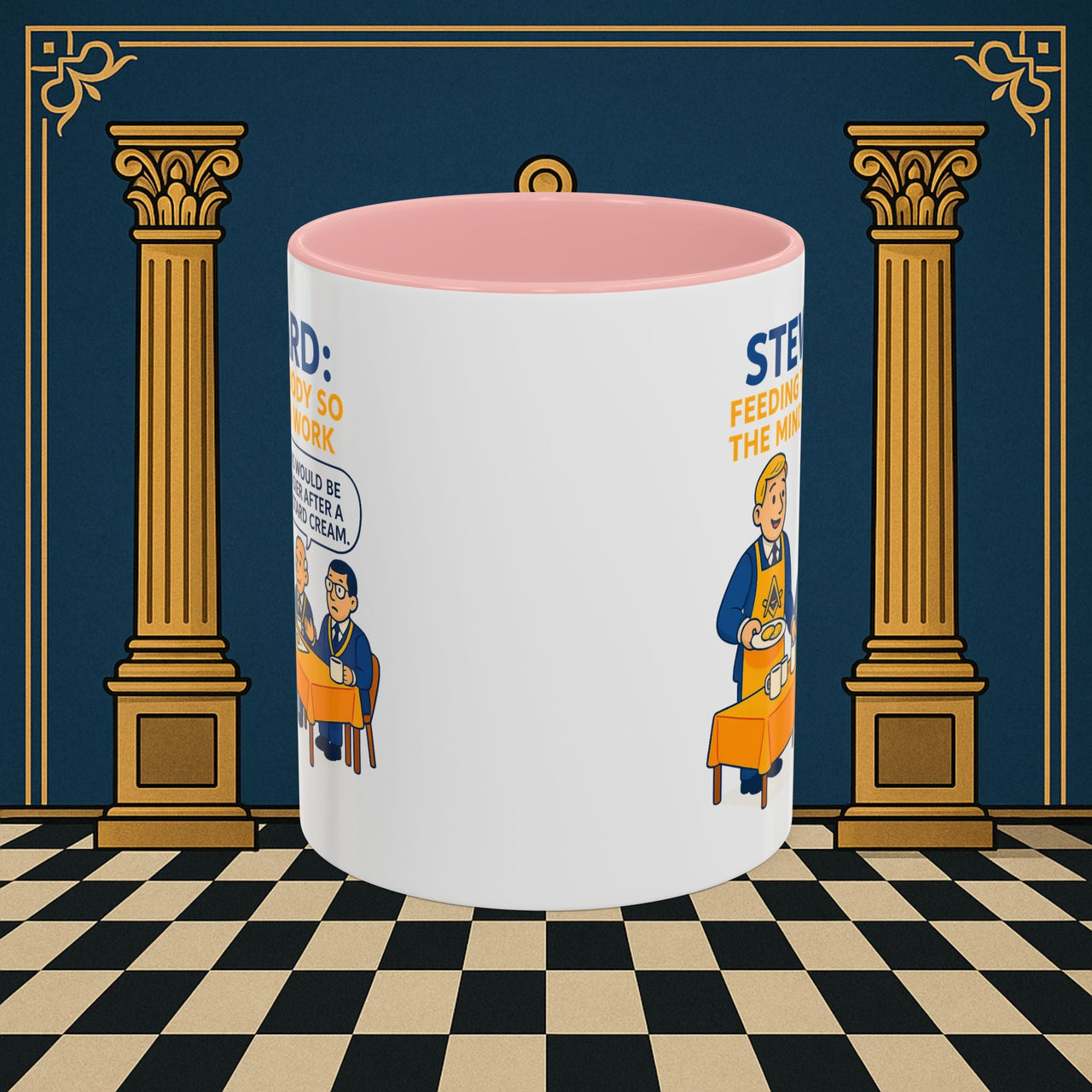 Masonic Mugs - Refreshment of Reason - Steward Printify
