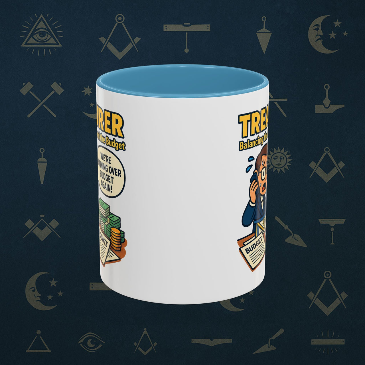 Masonic Mugs - Budget Blues - Treasurer Printify