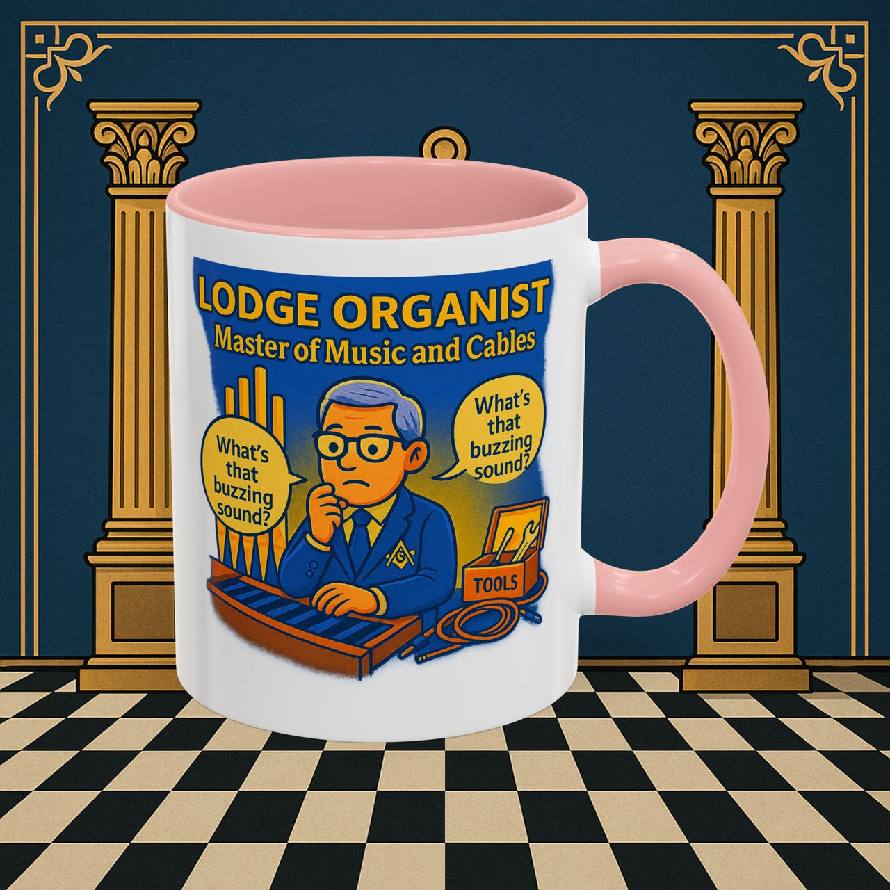 Masonic Mugs - Buzz Kill - Organist Printify