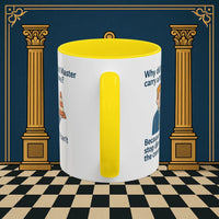 Masonic Mugs Ready to Go – Past Master with a Traffic Cone (Accent Coloured 11oz Mug) Printify