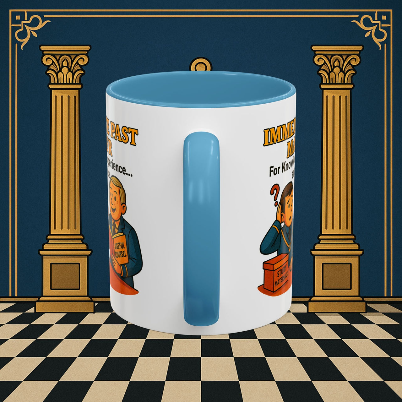 Masonic Mugs - Accent Coloured 11oz Mug - Wisdom Transfer Printify