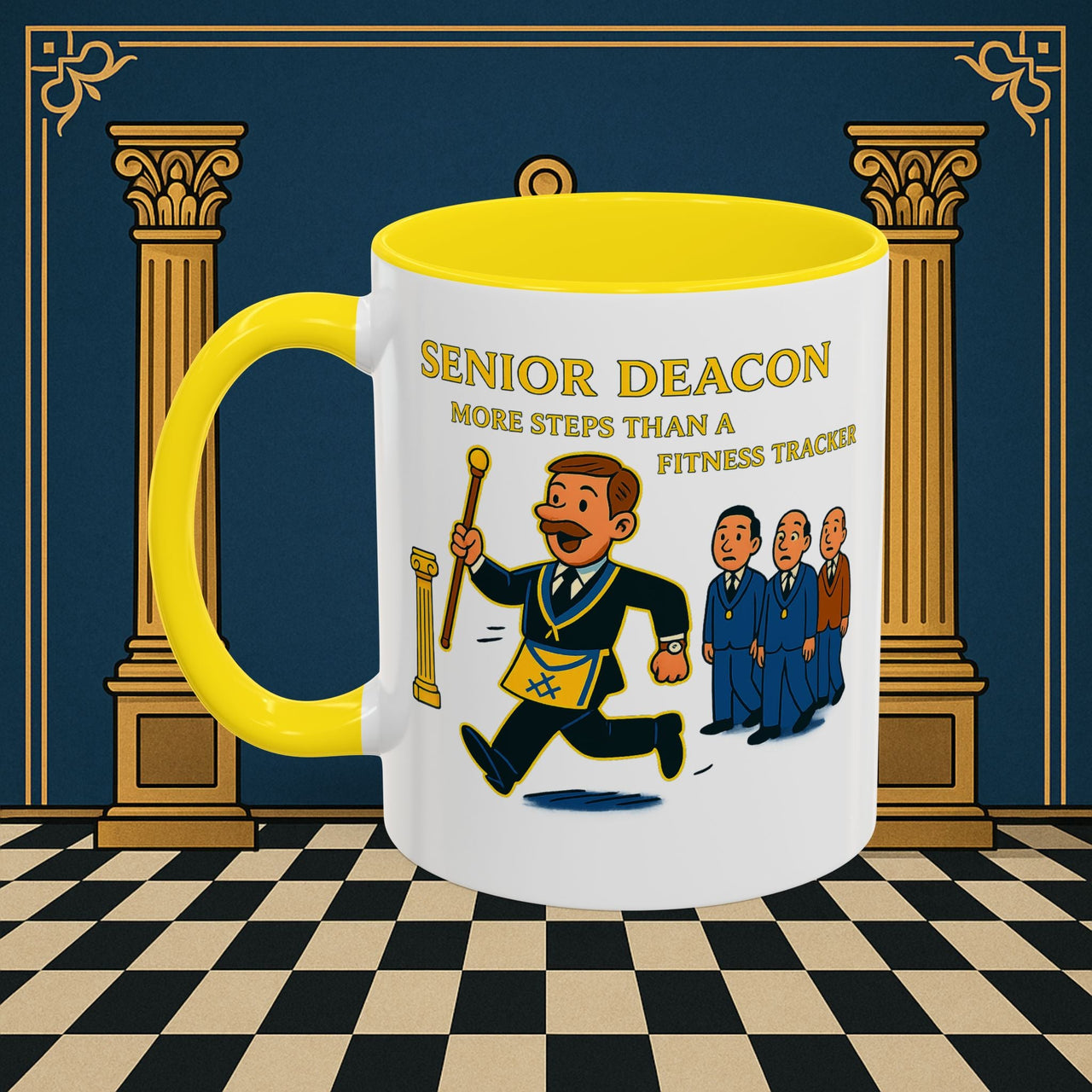 Masonic Mugs - Stepping Out - Senior Deacon Printify