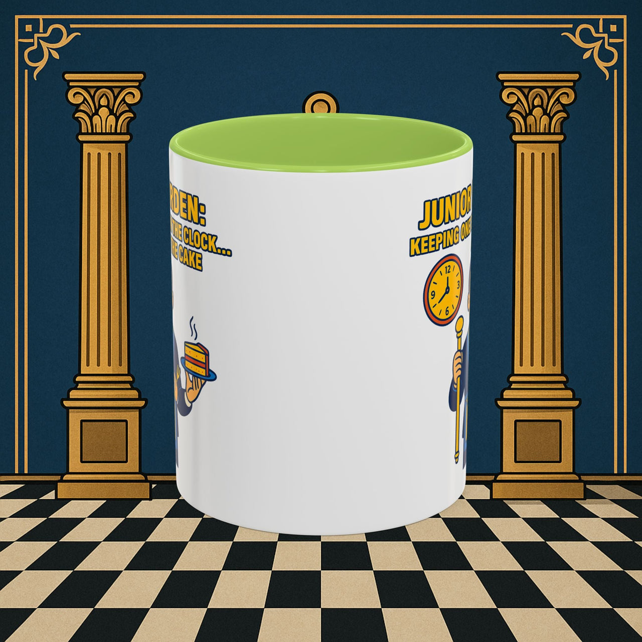 Masonic Mugs - Masonic Vigilance: Junior Warden's Timekeeping Duty,  Junior Warden Printify