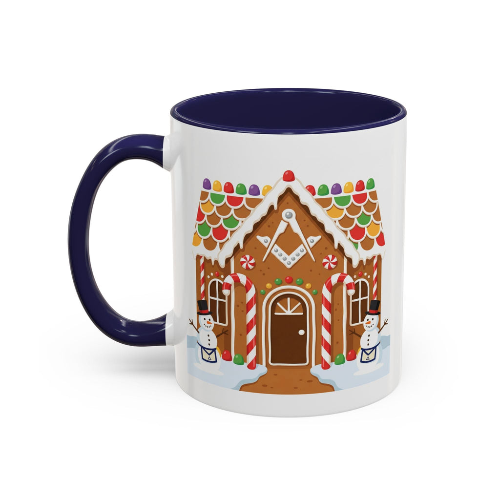 Masonic Gingerbread House — Festive Freemason Holiday Ugly Sweater Design Printify