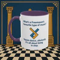 Masonic Mugs Ready to Go – Favourite Type of Music (Accent Coloured 11oz Mug) Printify