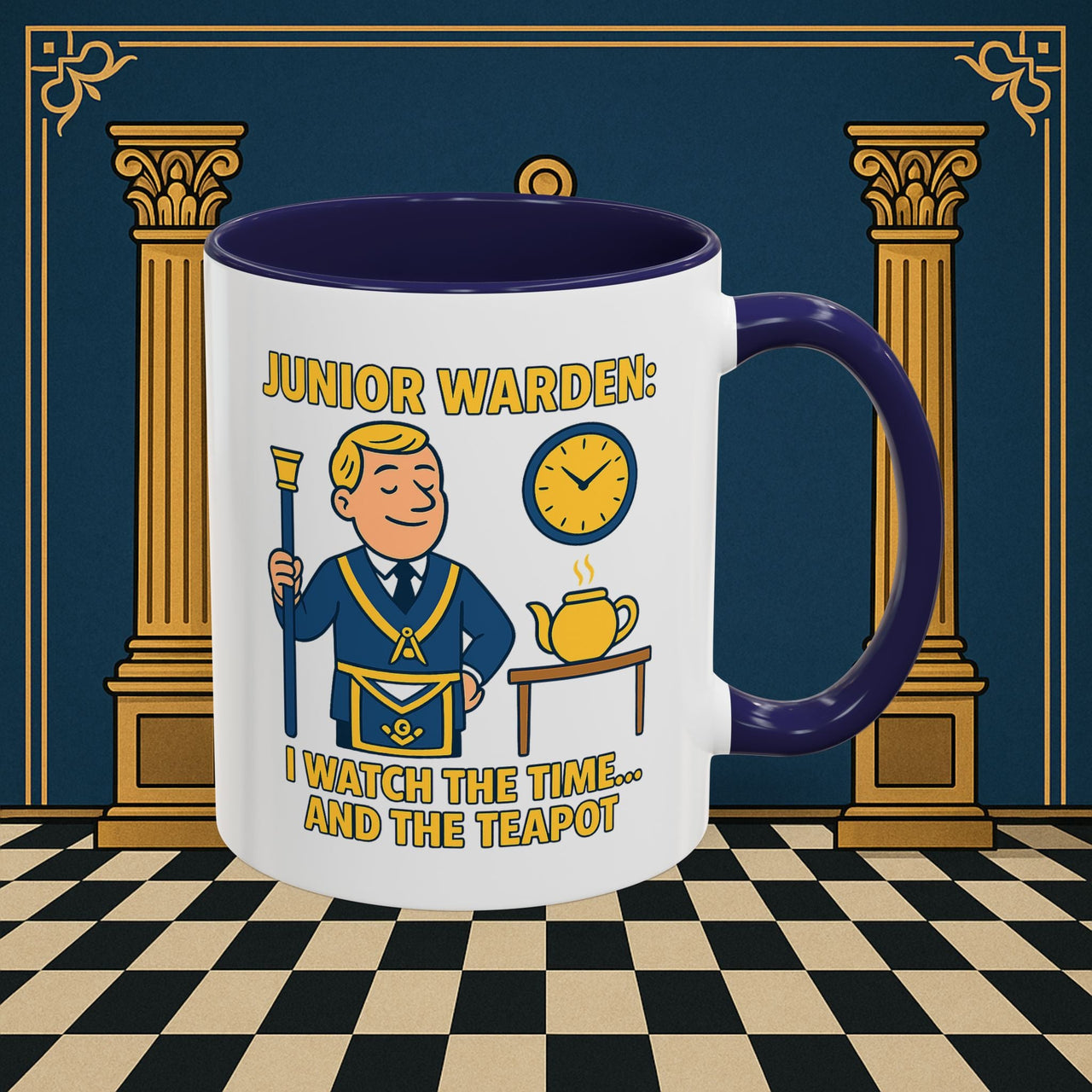 Masonic Mugs - Masonic Moments: Lodge Officer's Tea Time, Junior Warden Printify