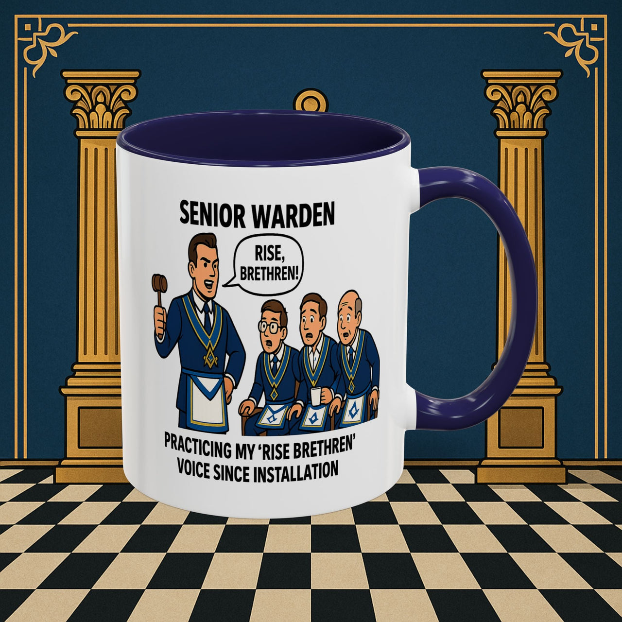 Masonic Mugs - Lodge Leadership - Senior Warden Printify