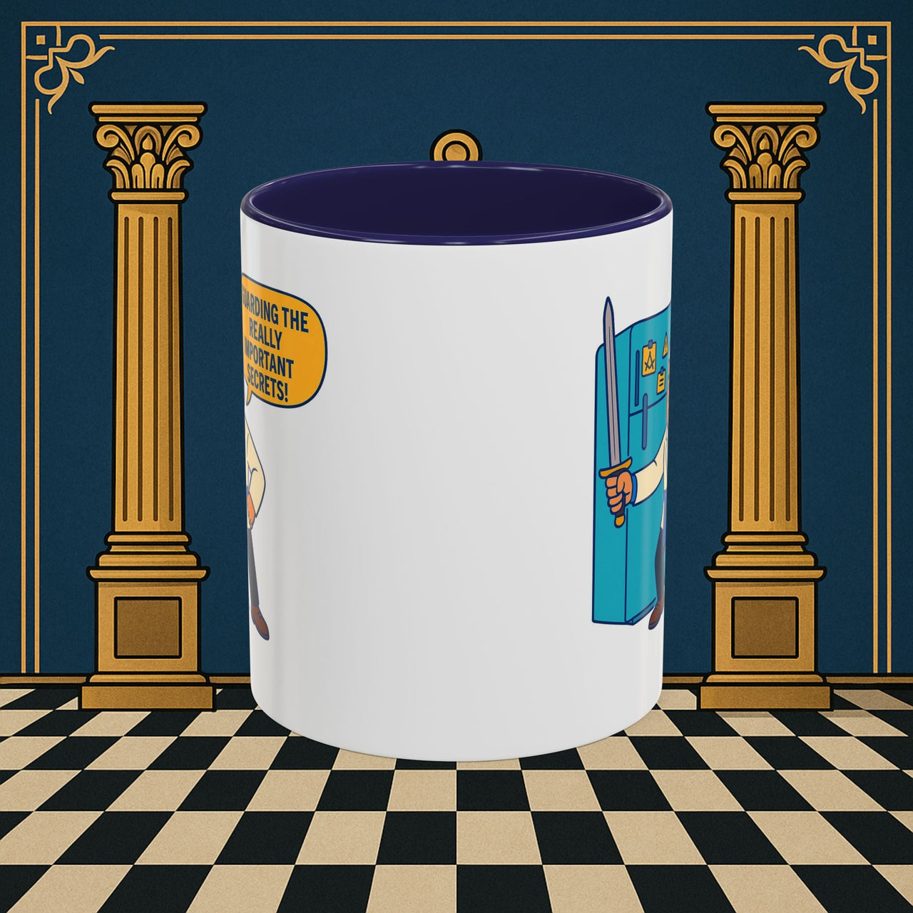 Masonic Mugs - Top Secret Fridge - Tyler Printify