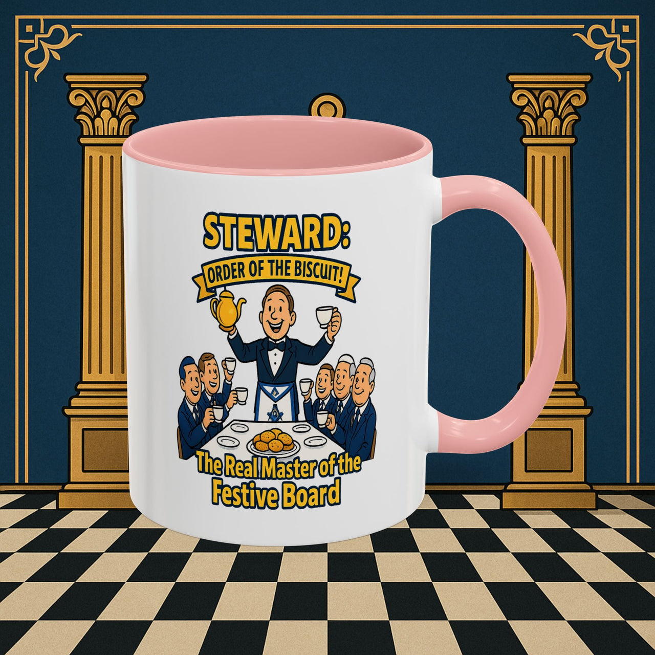 Masonic Mugs - Masonic Tea Party - Steward Printify