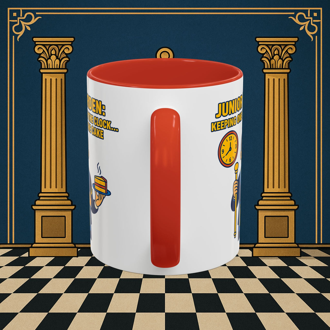 Masonic Mugs - Masonic Vigilance: Junior Warden's Timekeeping Duty,  Junior Warden Printify